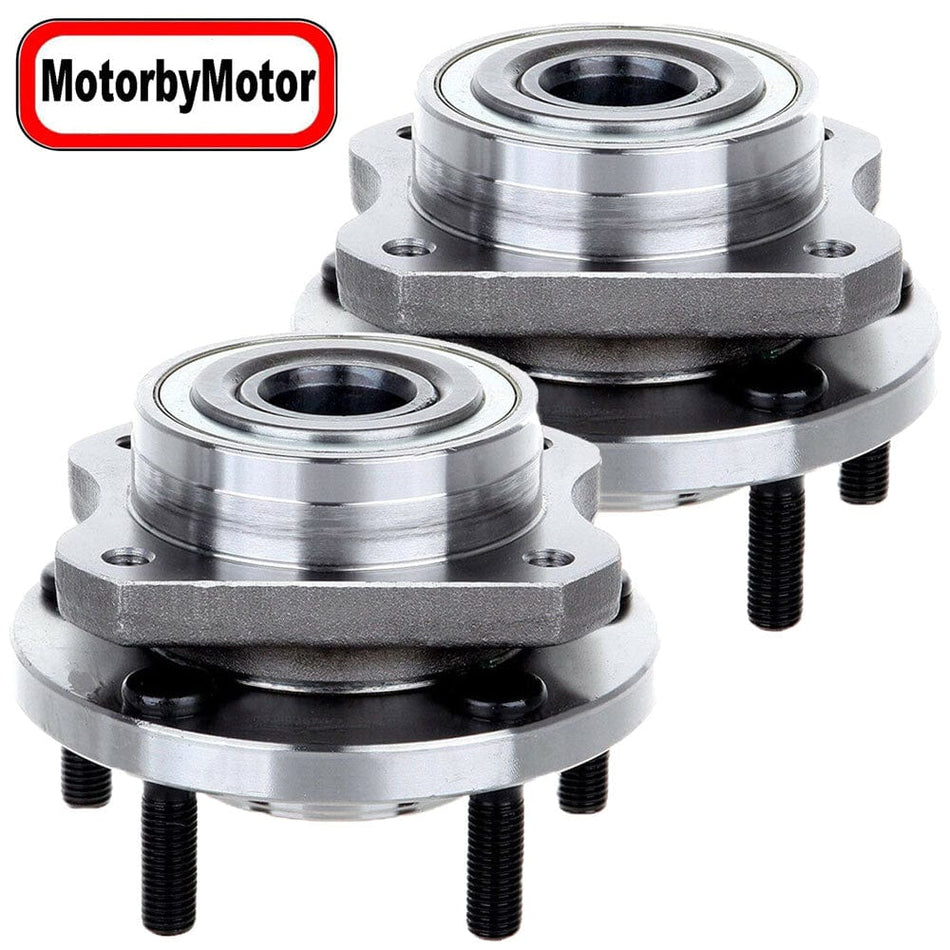MotorbyMotor Front Wheel Bearing Fit Chrysler Prowler/Town & Country/Voyager, Dodge Caravan, Plymouth Prowler/Voyager-w/5 Lugs-513123 (2 Pack)