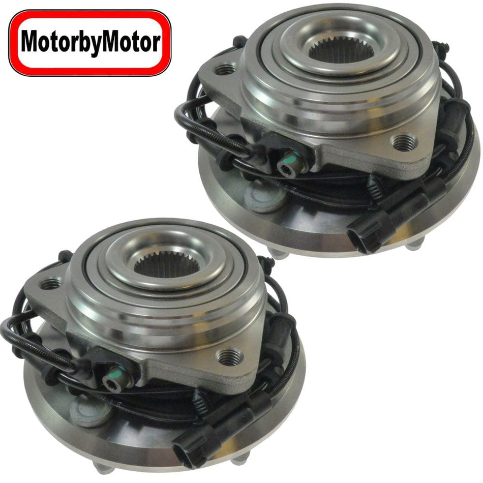 Jeep Wrangler JK Front Wheel Bearing HA590482 ABS 5 Lugs 4WD (2 Pack)