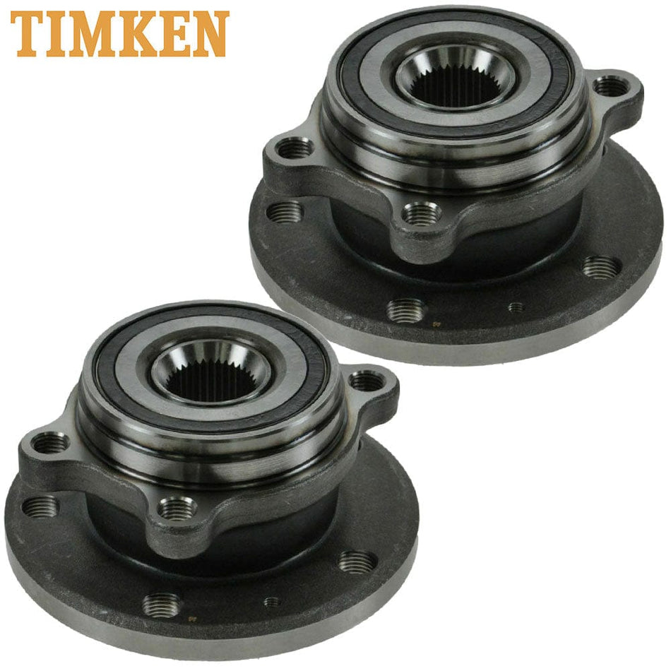 Timken HA590106 Front Wheel Bearing Hub Assembly Audi A3 Q3 2006-2018 2pcs