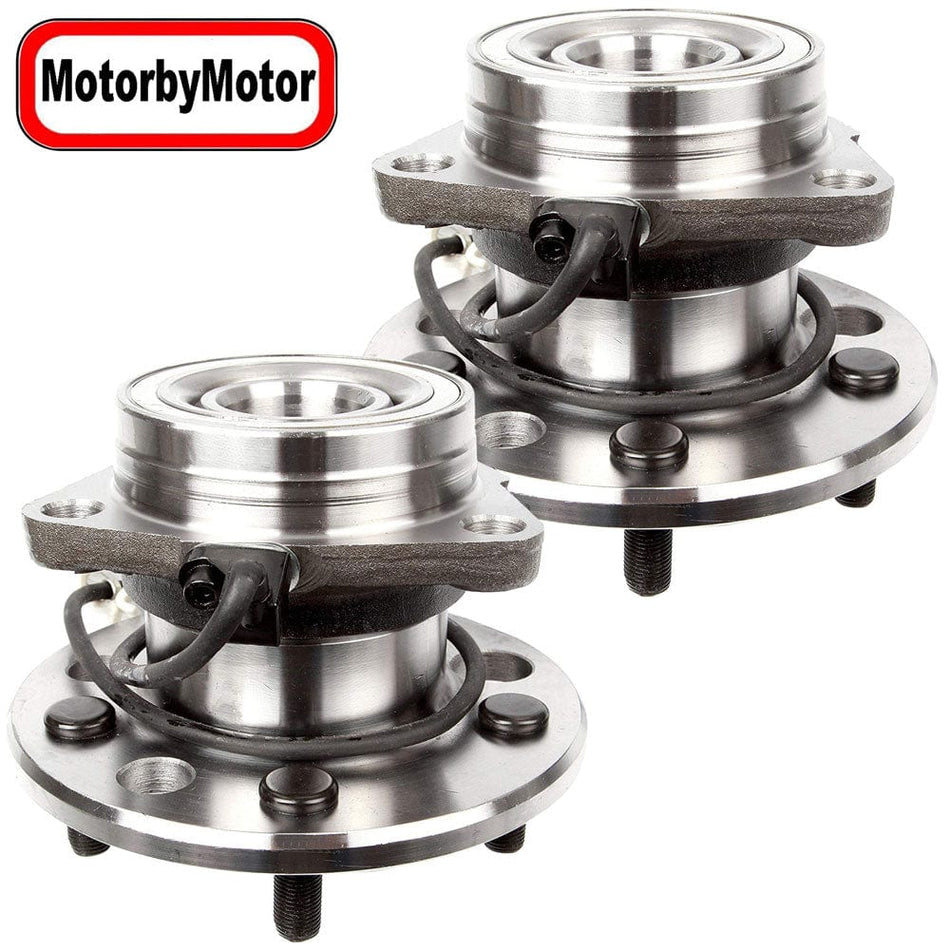 Front Wheel Bearing Fit 1995-2002 GMC Safari, Chevrolet Astro Wheel Hub w/ABS 5 Lugs AWD, 515019 (2 Pack)
