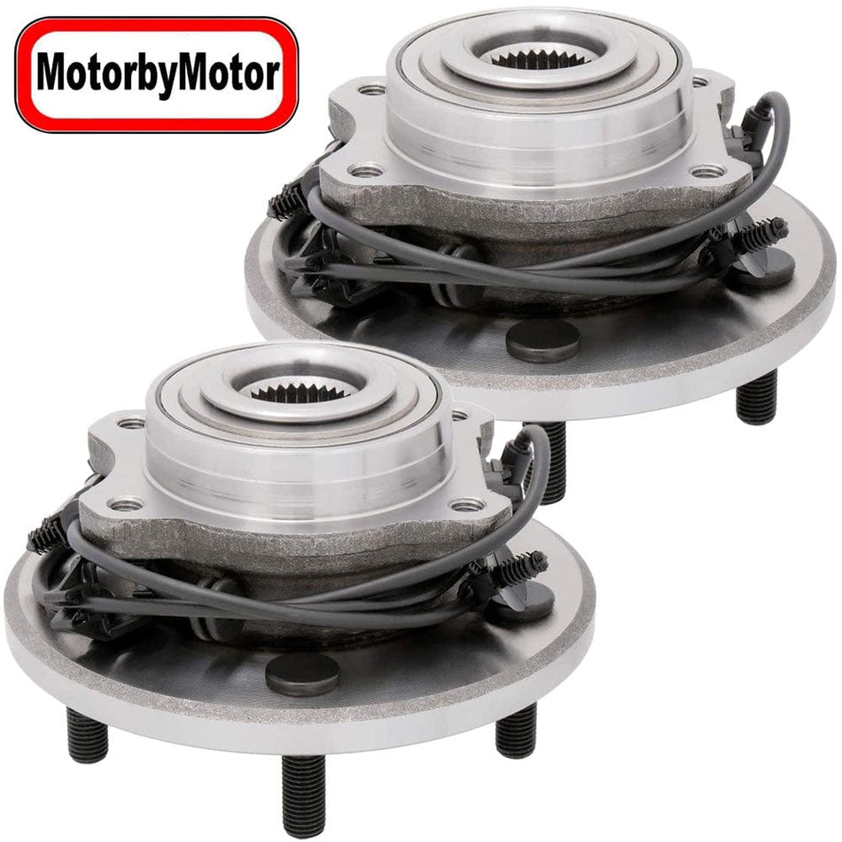 MotorbyMotor 512330 Rear Wheel Bearing & Hub Assembly Fits for 2007 2008 Chrysler Pacifica Wheel Hub w/5 Lugs - 2 PACK