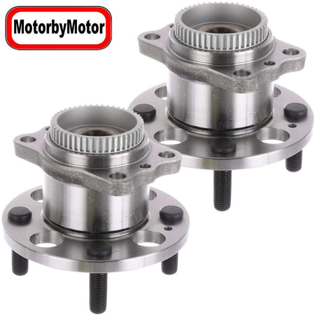 Rear Wheel Bearing & Hub Assembly Fits for 2012-2017 Hyundai Accent, 2012-2017 Kia Rio Wheel Hub w/4 Lugs, w/ABS-512483 - 2 PACK