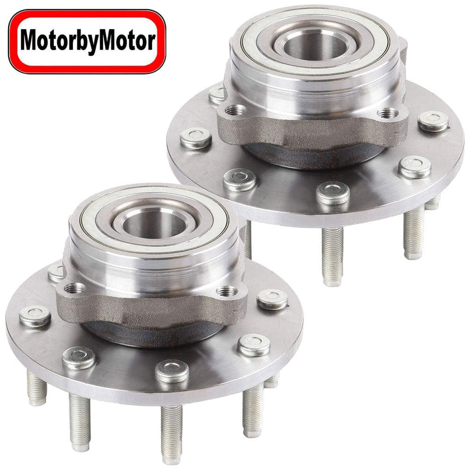 Front Wheel Bearing Fit 2000 2001 Dodge Ram 2500 Pickup Wheel Hub 4WD w/8 Lugs, 515062 (2 Pack)