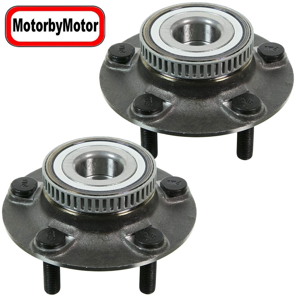 Rear Wheel Bearing & Hub Assembly Fits for Dodge Intrepid, Eagle Vision, Chrysler 300M/Concorde/LHS/New Yorker Wheel Hub (5 Lug, w/ABS)-512029 - 2 PACK