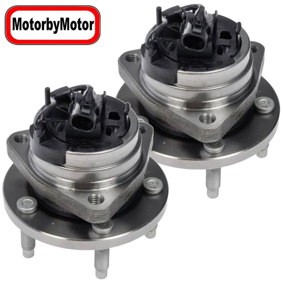 Front Wheel Bearing for  Chevy Malibu, Pontiac G6, Saturn Aura, Chevy Cobalt HHR SS Wheel Hub 5 Lugs, w/ABS,513214 (2 Pack)