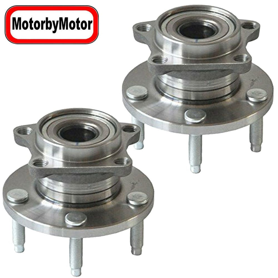 Rear Wheel Bearing Fit 2007-2010 Lincoln MKX, Ford Edge Rear Wheel Hub, 5 Lugs, 512335 (2 Pack)