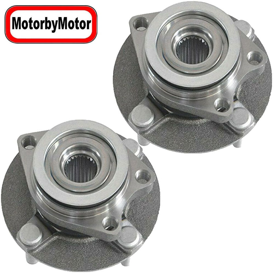 Front Wheel Bearing Fit 2007-2011 Nissan Versa with 4 Lugs Wheel Hub, 513308 (2 Pack)