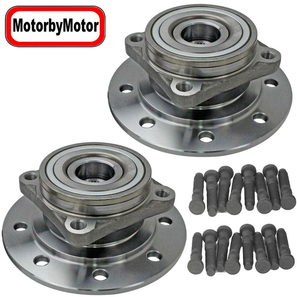Front Wheel Bearing Fit 1994-1999 Dodge Ram 3500 Pickup Wheel Hub w/8 Lugs, 4WD, w/2ABS 515070 (2 Pack)