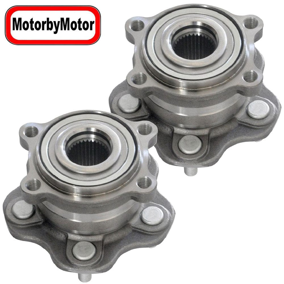 Rear Wheel Bearing Fit Infiniti EX35-Q70, Nissan 370Z Wheel Hub w/5 Lugs, 512379 (2 Pack)