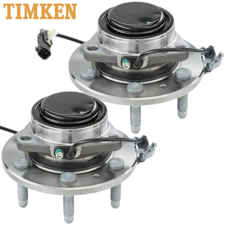 TIMKEN HA590541 Front Wheel Bearing & Hub Assembly for 2014-2016 GMC Sierra 1500 (2 PACK)