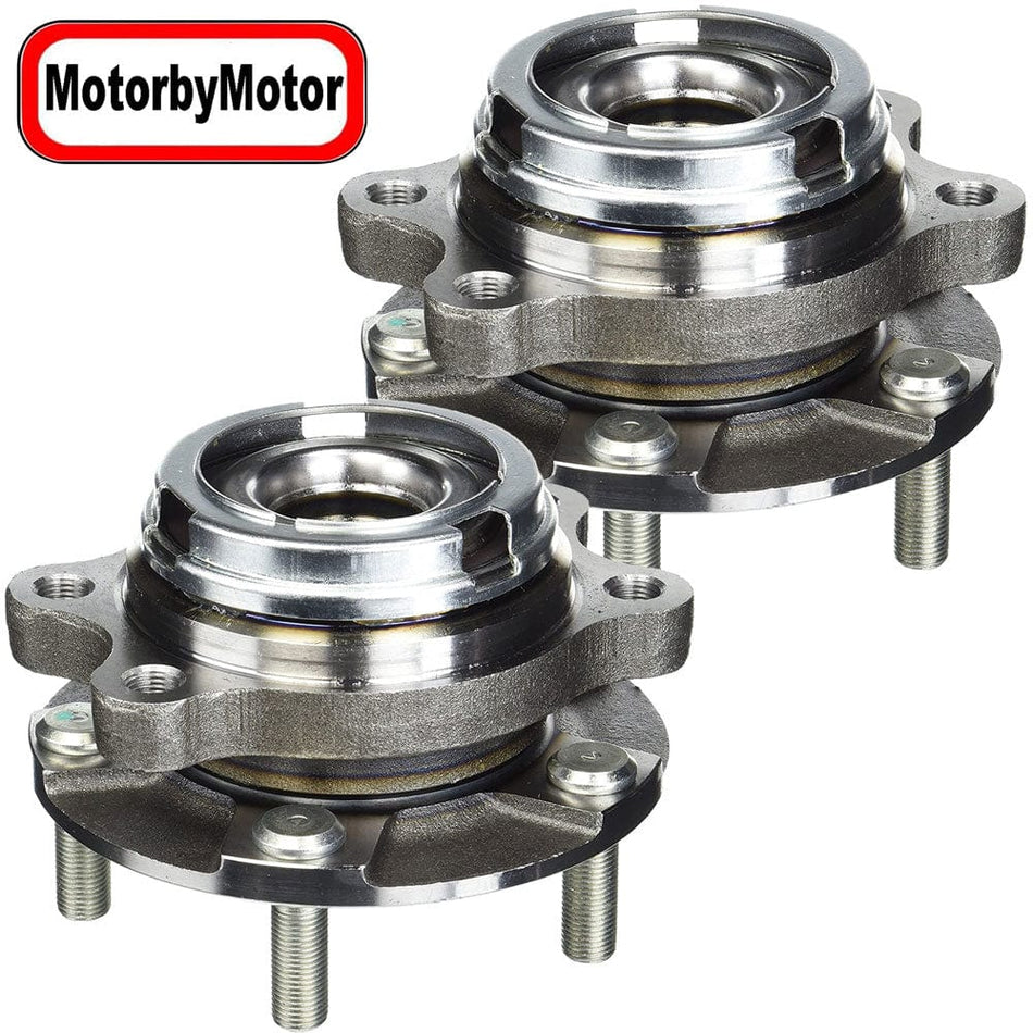 MotorbyMotor 541015 Rear Wheel Bearing Fit for 2015-2017 Ford Expedition, 2015-2017 Lincoln Navigator Wheel Hub w/6 Lugs, 2 Pack