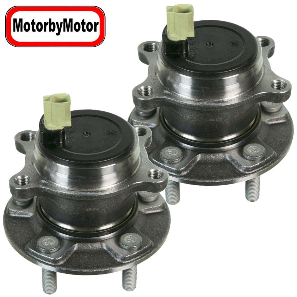 Rear Wheel Bearing for 2012-2018 Ford Focus with ABS Sensor Wheel Hub 5-Lug  512465 (2 Pack)