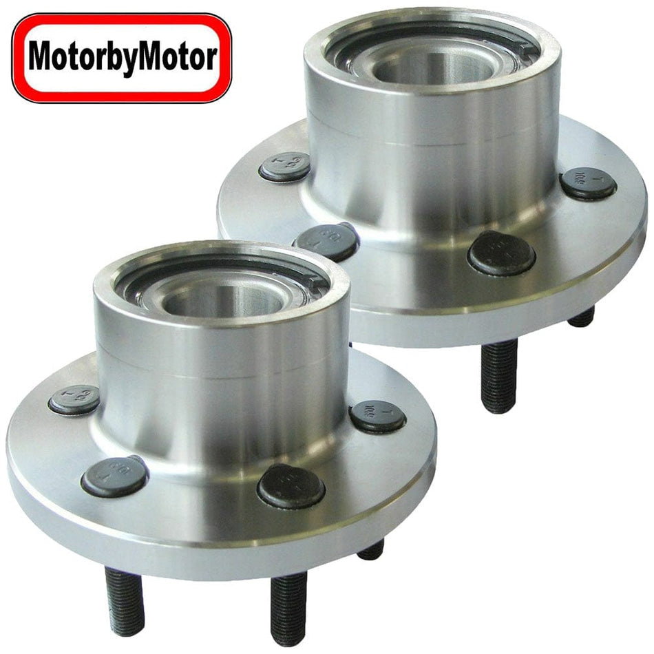 MotorbyMotor 515032 Front Wheel Bearing & Hub Assembly Fit 97-04 Dodge Dakota, 99-03 Dodge Durango Wheel Hub w/6 Lug 2WD RWD 2-Wheel ABS-2 PACK