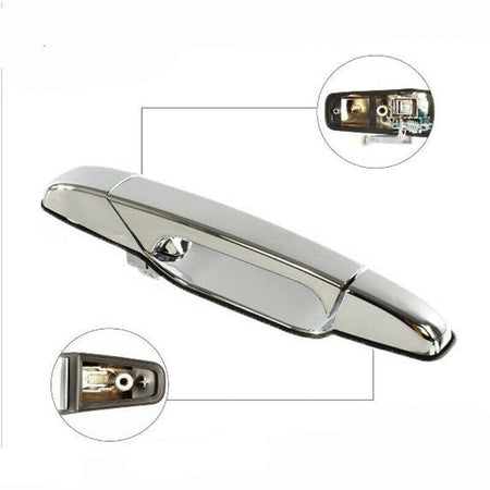 Rear Tailgate Handle Liftgate Latch Handle with Keyhole Fit 2000 -2006 Toyota Tundra, 69090-0C010 690900C010