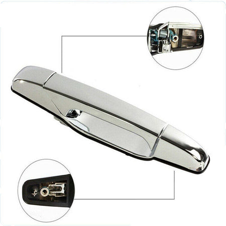 Exterior Chrome Door Handle Fit for Cadillac, Chevy,GMC Rear Passenger Side Door Handle-22738726
