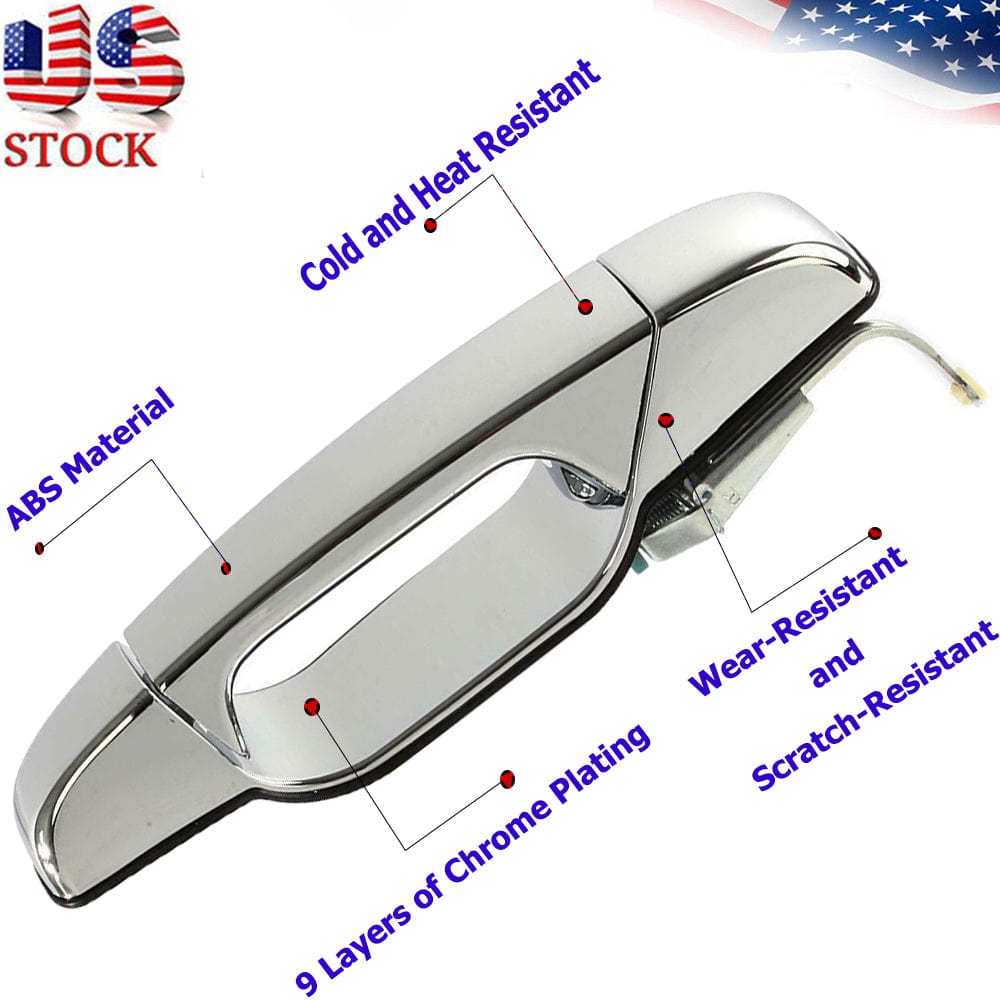 Exterior Chrome Door Handle Fit for Cadillac, Chevy,GMC Rear Passenger Side Door Handle-22738726