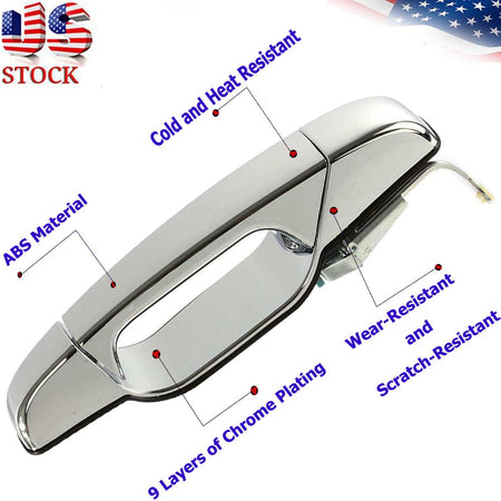 Exterior Chrome Door Handle Fit for Cadillac, Chevy,GMC Rear Passenger Side Door Handle-22738726