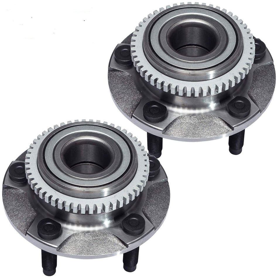 Front Wheel Bearing and Hubs Set For 1994-2000 2001 2002 2003 2004 Ford Mustang
