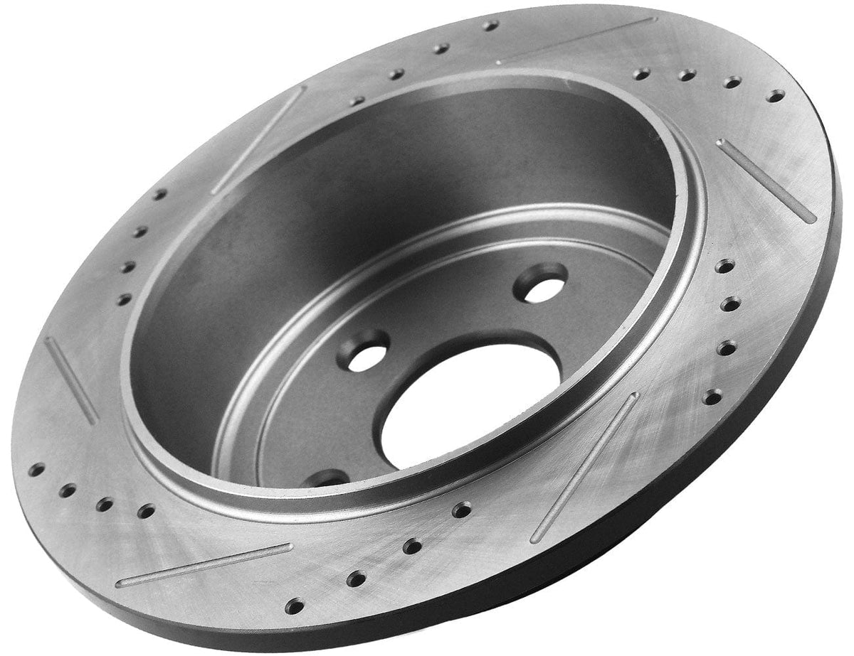 Rear Drilled Disc Brake Rotors For Nissan LEAF 350Z Rogue Infiniti G35 Juke