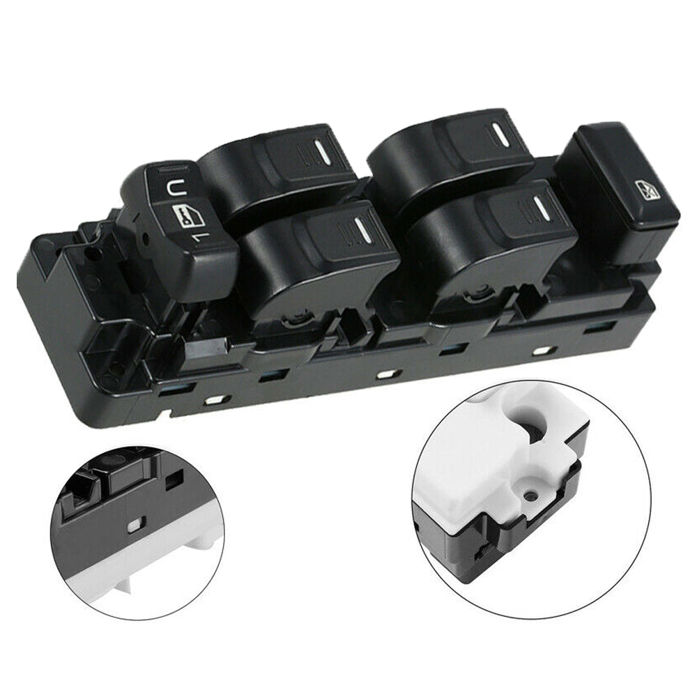 Power Window Switch Front Left Fit Chevrolet Colorado,GMC Canyon, Hummer H3 H3T,Isuzu I-350 I-370, 25779767-Black