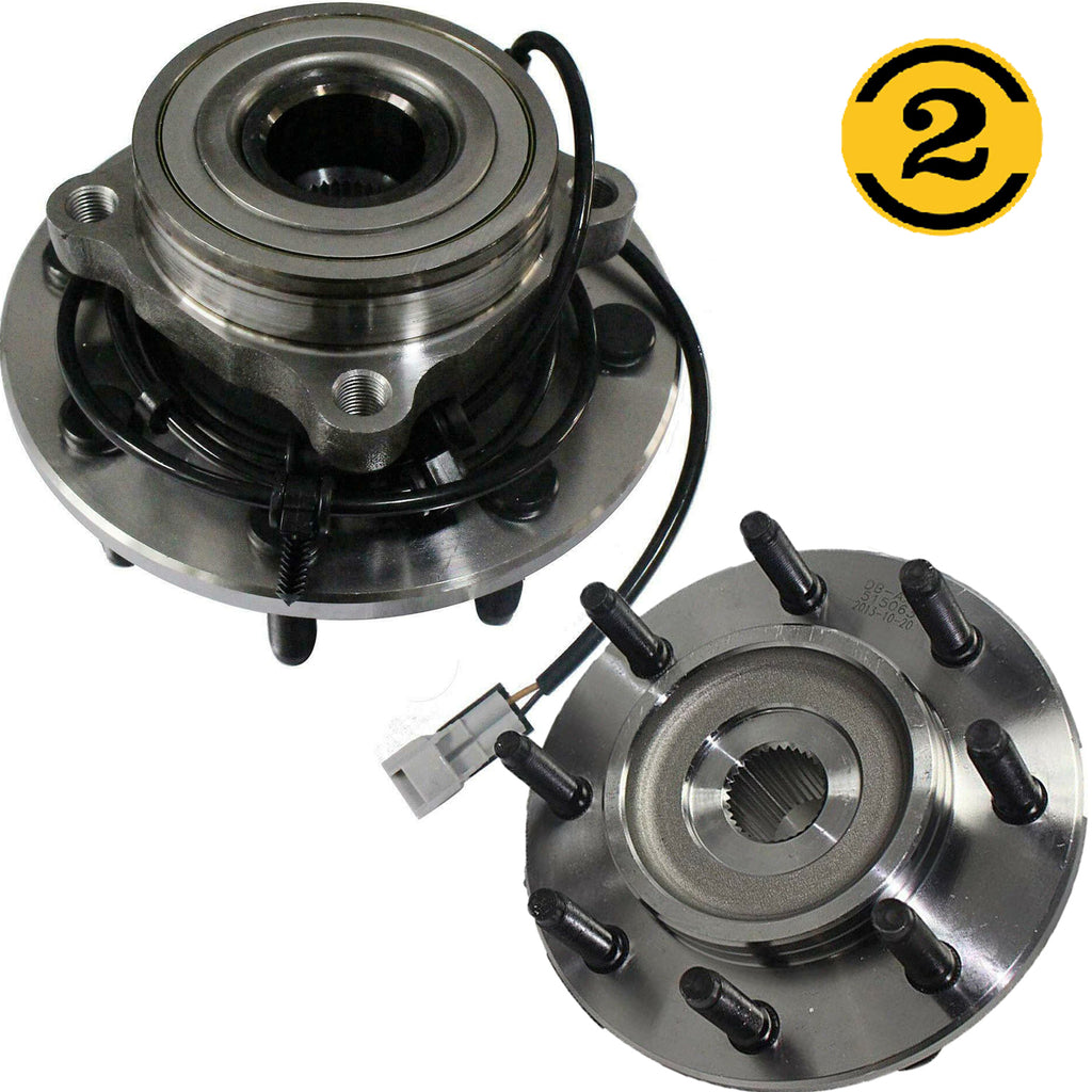 Front Wheel Bearing and Hubs for 2000 2001 2002 Dodge Ram 2500 3500