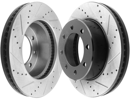 Front Ceramic Disc Brake Pads & Rotors Kit for Ram 1500 2500 3500 Truck