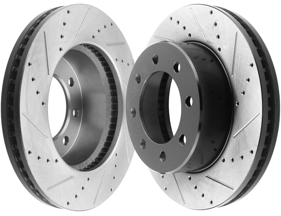 Front Ceramic Disc Brake Pads & Rotors Kit for Ram 1500 2500 3500 Truck