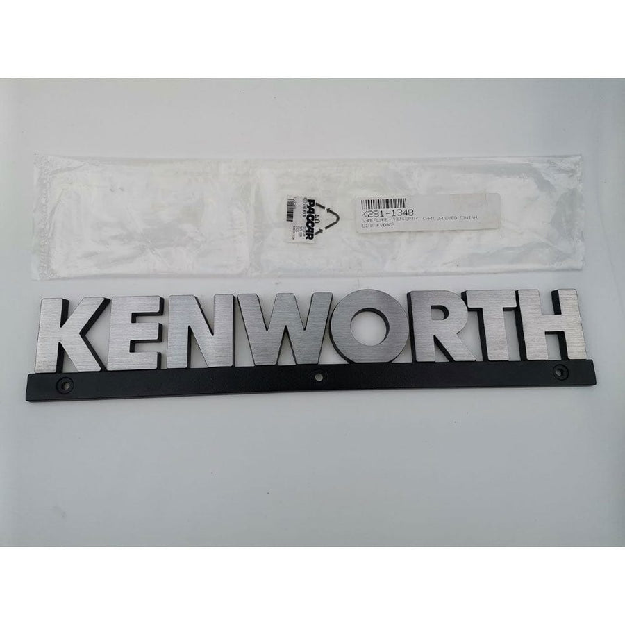 Kenworth Emblem Plate Metal Nameplate Chrome K2811348 – AFA