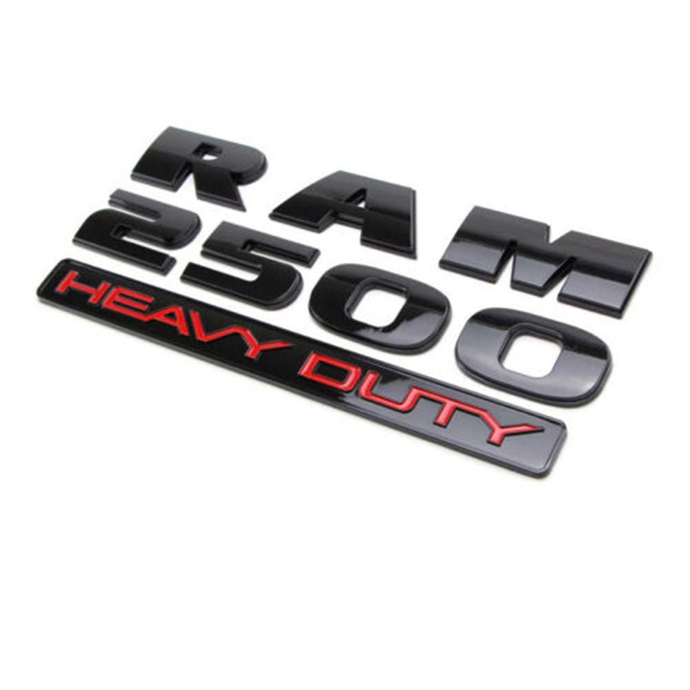 RAM 2500 HEAVY DUTY Emblem 3D Decal Glossy OEM 2pcs