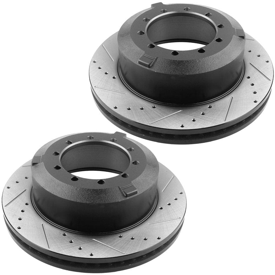 MotorbyMotor Rear Brake Kit: Drilled Rotors & Ceramic Pads F-450/550