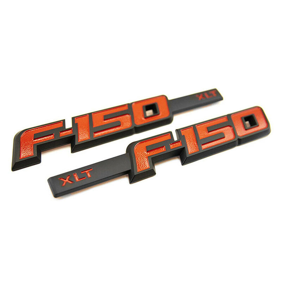 Ford F-150 XLT Fender Emblem Kit Matte Red