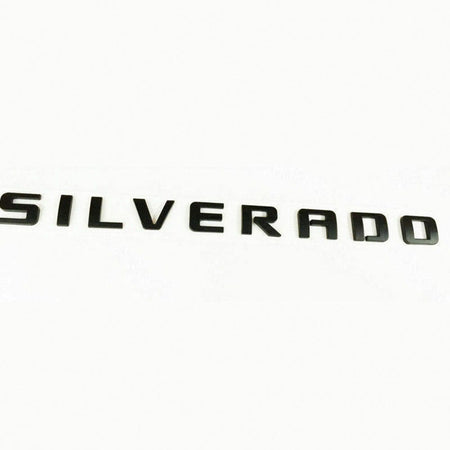 Chevrolet Silverado Emblem - Silverado Letter Matte Black 15129652