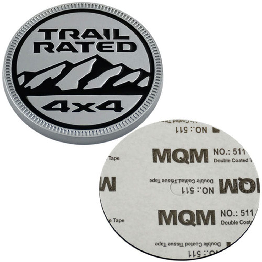 Jeep Trail Rated 4X4 Silver Black 68483961AB