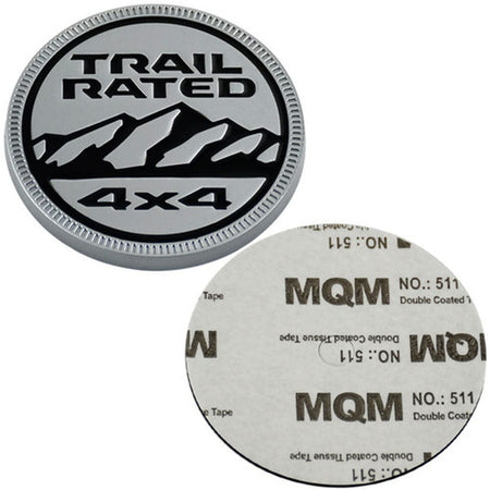 Jeep Trail Rated 4X4 Silver Black 68483961AB