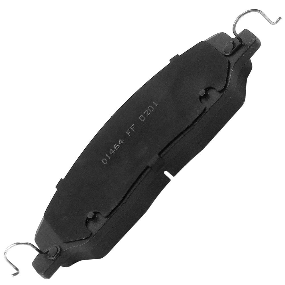 Front Ceramic Brake Pads w/Hardware Kits Fits for Ford Mustang 2011-2014 (V6 3.7L)-Low Dust Brake Pad-4 Pack