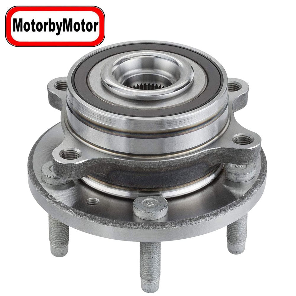 MotorbyMotor 513339 Front Wheel Bearing Fits for 13-17 Ford Police Interceptor Sedan, 14-17 Ford Special Service Police Sedan, 13-17 Ford Taurus [SHO Models ONLY]-5 Lugs