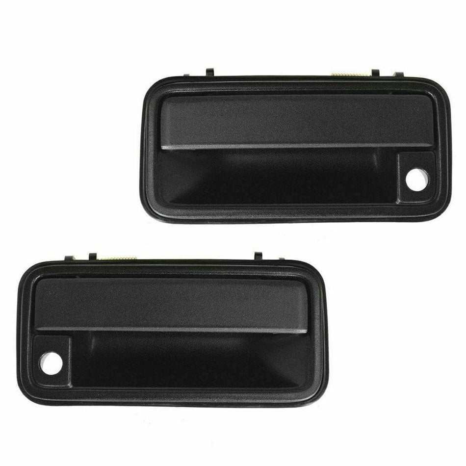 Pair GM Black Front Exterior Outside Door Handle for GMC Chevrolet C2500 C3500