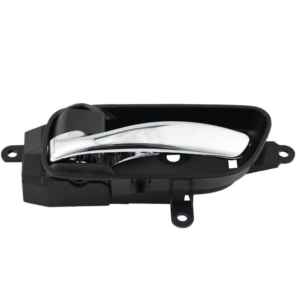 Front or Rear Left Side Interior Door Handle Fits for 13-16 Nissan Altima Pathfinder, 15-16 Nissan Titan, 15 Nissan Armada, 15-16 Nissan Murano Inside Car Door Handle (Chrome with Black Backing)