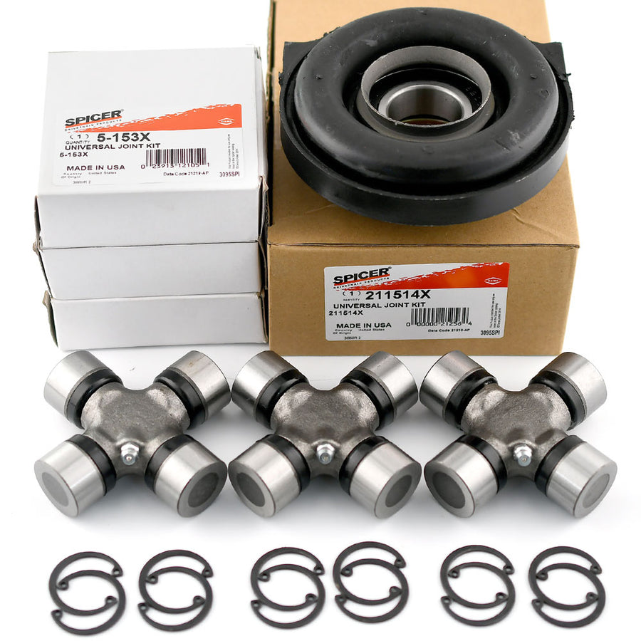 ビッグ割引 Spicer Driveshaft Center Bearing & U-Joints Kit for NISSAN トリートメント