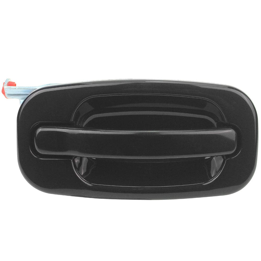 Rear Left & Right Door Handle Fits for Chevy Avalanche (Silverado/Suburban) 1500 2500,GMC Sierra 1500 2500/Yukon/ Yukon XL-Outer Outside(Black)-Driver & Passenger Side