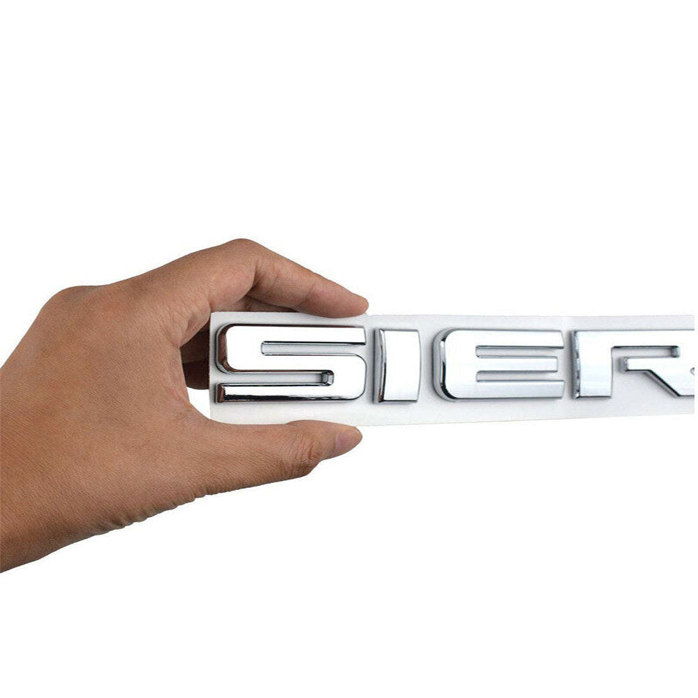 GMC Sierra Emblem Rear Tailgate Badge 3D Letter Nameplate