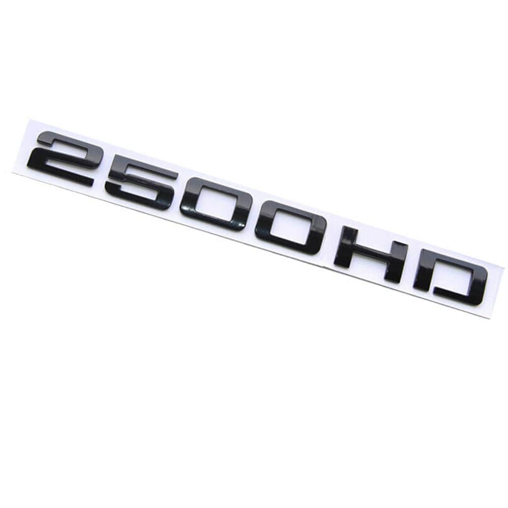 GMC Sierra 2500HD Emblems - 2500HD Letter Glossy Black