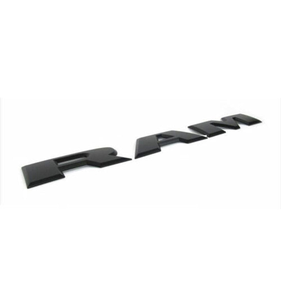 Dodge Ram 1500 Emblem Tailgate Letters Glossy Black 68245564AD, 68245565AD, 68245566AD