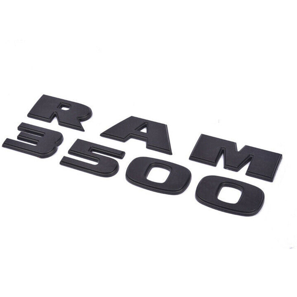 Dodge Ram 3500 Emblems Matte Black
