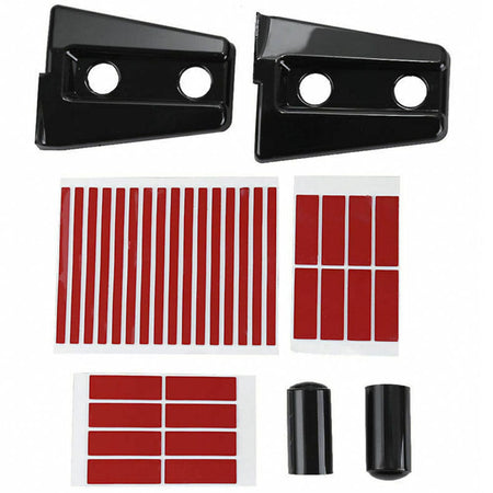 8pcs Exterior Car Door Hinge Decor Covers Trim For Jeep Wrangler JL 2018+ 4-Door