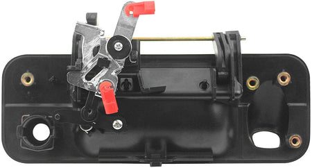 Rear Tailgate Door Handle Fits for Toyota Tundra 2007 2008 2009 2010 2011 2012 2013 Door Handle-Chrome w/ Camera Hole (Black)-Exterior Outside Outer