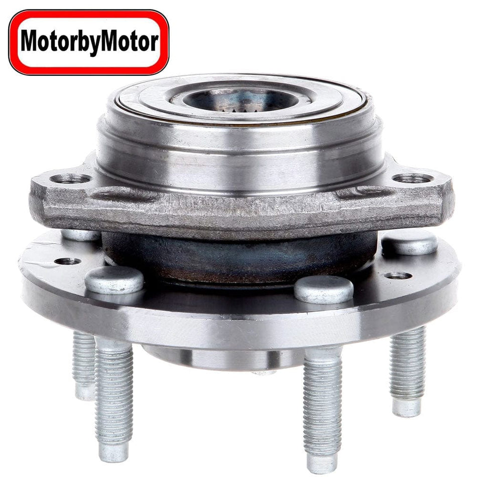 MotorbyMotor 513156 Front Wheel Bearing & Hub Assembly Fits for 1999 2000 2001 2002 2003 Ford Windstar w/5 Lugs - 2 PACK