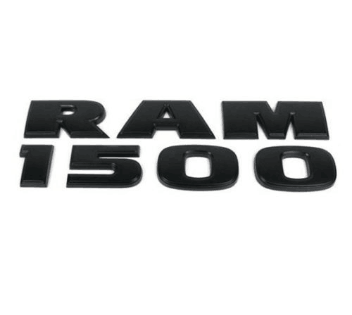 RAM 1500 Emblem 3D letter Stickers matte black
