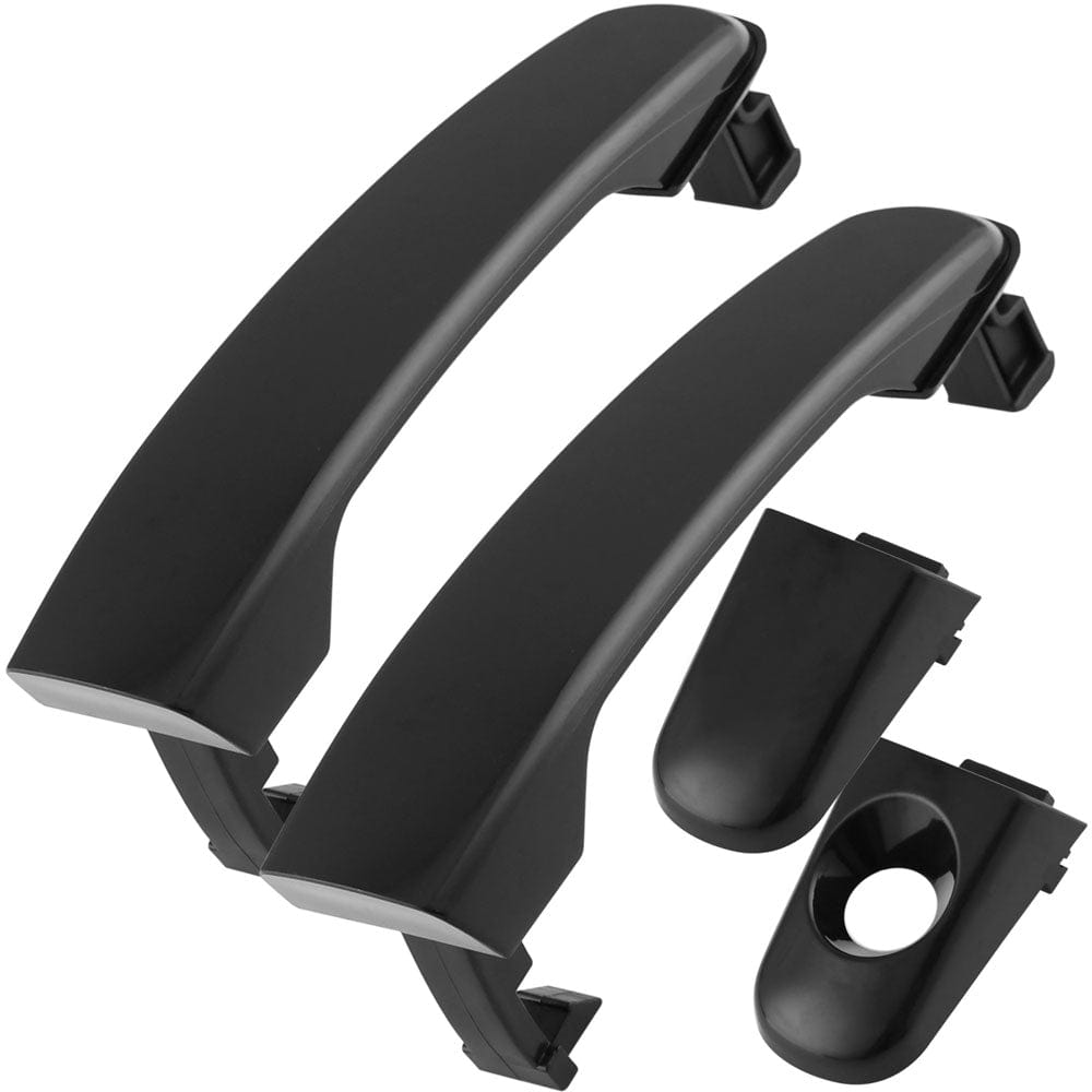 Front Exterior Door Handle Fits for Chevy Equinox HHR Malibu, Pontiac G6 Torrent, Suzuki XL-7 Car Door Handle (Black, Driver & Passenger Side)