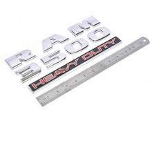 Load image into Gallery viewer, Dodge RAM 3500 Heavy Duty Emblem Letter Badge 3D Logo Namplate Chrome 2PCS